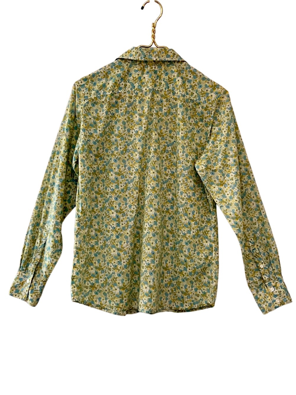 GAP Ditsy Floral Cotton Pintuck Button Down Shirt Size M - Picture 3 of 8